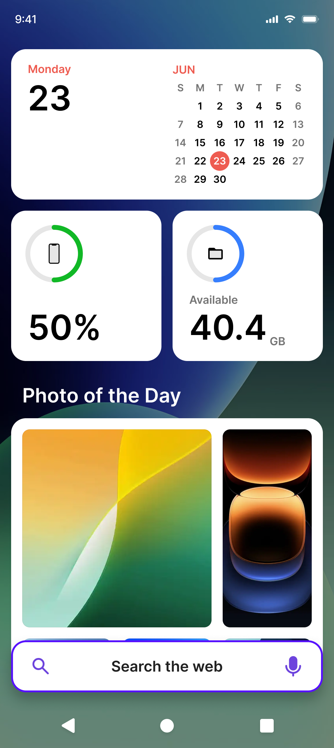 Easio feed screen